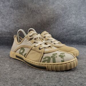 Belstaff Shoes Womens 35 Sneakers Lifestyle Casual Leather Canvas Logo Lace Up